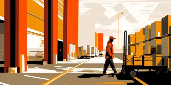 Warehouse Management Illustration