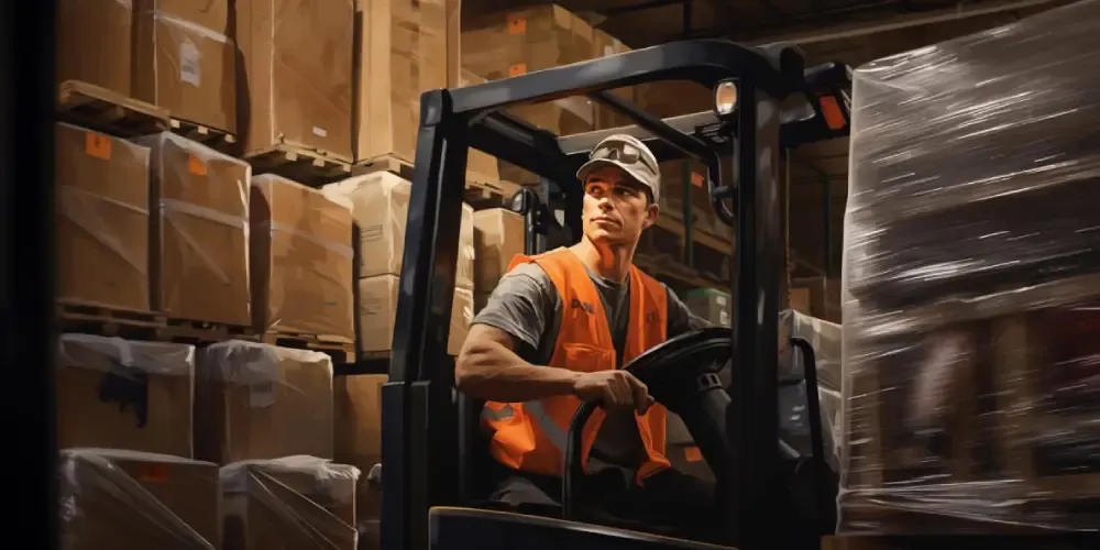 Warehouse team unloading and inspecting inbound freight at the dock